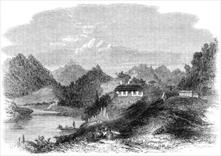 Church missionary station on the Waikato River, New Zealand, 1864. Creator: Unknown.