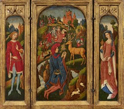 Travel triptych with Saint Eustace. Creator: Spanish Forger (active late 19th-early 20th cen.).