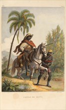 A slave catcher (Capitão do mato). From "Voyage pittoresque dans le Brésil", 1835. Creator: Rugendas, Johann Moritz (1802-1858).