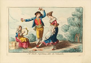 Il Ballo Napoletano, detto la Tarantella, 1816. Creator: Pinelli, Bartolomeo (1781-1835).