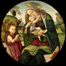 Virgin and Child with the Infant Saint John the Baptist, 1490-1500. Creator: Botticelli, Sandro (1445-1510).