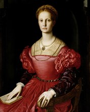 Portrait of Lucrezia Panciatichi , c.1540. Creator: Bronzino, Agnolo (1503-1572).