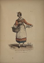 Mackerel seller. From the Series "Cris de Paris" (The Cries of Paris), 1815. Creator: Vernet, Carle (1758-1836).