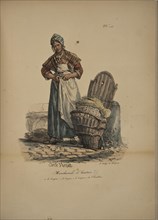 Oyster seller. From the Series "Cris de Paris" (The Cries of Paris), 1815. Creator: Vernet, Carle (1758-1836).