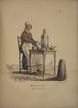 Coffee seller. From the Series "Cris de Paris" (The Cries of Paris), 1815. Creator: Vernet, Carle (1758-1836).