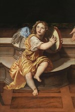 Angel with tambourine, c.1508. Creator: Titian (1488-1576).