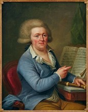 Portrait of the composer Francesco Antonio Uttini (1723-1795) , 1780. Creator: Wertmüller, Adolf Ulrik (1751-1811).