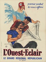 L'Ouest-éclair, le grand régional républicain, 1931. Creator: Dransy, Jules Isnard (1883-1945).