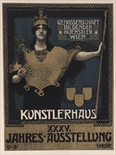 XXXV. Annual exhibition of the Vienna Visual Artists' Cooperative, 1902. Creator: Schram (Schramm), Alois Hans (1864-1919).