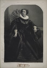 Portrait of actress Adelaide Ristori (1822-1906) as Mary Stuart, 1861. Creator: Timm, Wassili (George Wilhelm) (1820-1895).