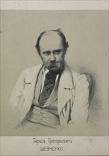 Portrait of poet Taras Shevchenko (1814-1861), 1861. Creator: Timm, Wassili (George Wilhelm) (1820-1895).