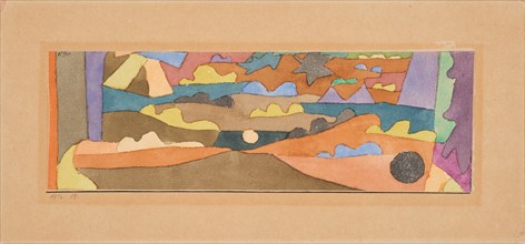 Watercolor, miniature, 1916. Creator: Klee, Paul (1879-1940).