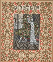 The Christmas tree. Monthly newsletter: December. Creator: Krenek, Carl (1880-1949).