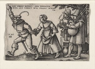 The end of the year, from the episode "The Farmer's Festival or The Twelve Months", 1546-1547. Creator: Beham, Hans Sebald (1500-1550).