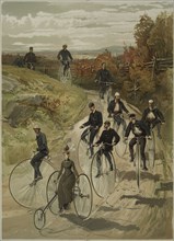 Ride a bike, c.1880. Creator: Sandham, Henry (1842-1910).