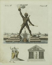 The Colossus of Rhodes. The Olympian Jupiter. The Dianen Temple at Ephes, 1801. Creator: Fischer von Erlach, Joseph Emanuel (1693-1742).