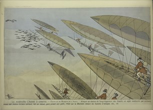 Airship hunting, c.1921. Creator: Guillaume, Albert (1873-1942).
