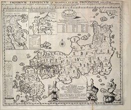 Map of Japan, 1727. Creator: Kaempfer, Engelbert (1651-1716).