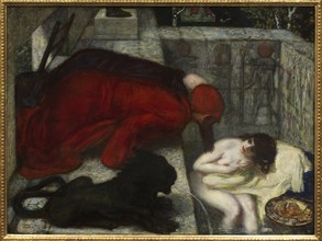 Susanna in the bath, 1896. Creator: Stuck, Franz, Ritter von (1863-1928).