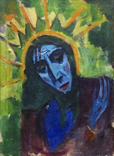 Christ head, 1913-1914. Creator: Stenner, Hermann (1891-1914).