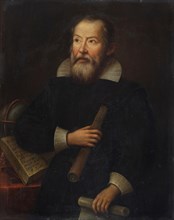 Portrait of Galileo Galilei, 17th century. Creator: Unknown artist.