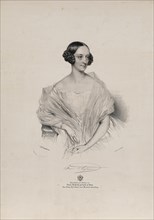 Portrait of ballet dancer Marie Taglioni (1804-1884), c.1839. Creator: Kriehuber, Josef (1800-1876).