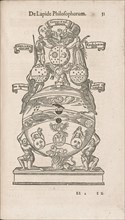 De lapide philosophorum: Philosopher's Stone. From Alchymia by Andreas Libavius, 1606. Creator: Keller, Georg (1568-1634/40).