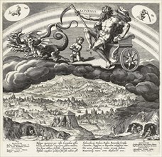 Saturn. (Planetarum effectus et eorum in signis zodiaci), 1585. Creator: Sadeler, Jan (Johannes), the Elder (1550-1600).