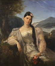 Portrait of singer Giuditta Pasta in the opera "Nina, o sia La Pazza per Amore"..., 1829. Creator: Molteni, Giuseppe (1800-1867).