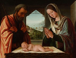 The Holy Family or Christmas, c.1494. Creator: Costa, Lorenzo (1460-1535).