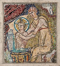 The ablution of the child, 705-707. Creator: Byzantine Master.