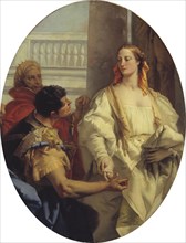 Latinus offers Aeneas his daughter Lavinia in marriage, 1753-1754. Creator: Tiepolo, Giambattista (1696-1770).