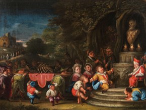 Presentazione del gambero all'idolo (Presentation of the shrimp to the idol), c.1730-1740. Creator: Bocchi, Faustino (1659-1742).