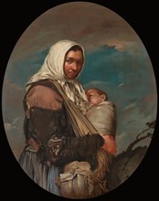 Mother with baby, c.1730. Creator: Ceruti, Giacomo Antonio (1698-1767).