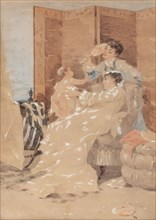 Le gioie materne (Mütterliche Freuden). Creator: Busi, Luigi (1837-1884).