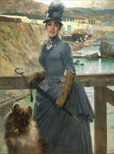 Ritratto della figlia di Jack La Bolina, 1888. Creator: Corcos, Vittorio Matteo (1859-1933).