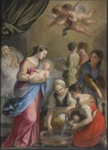 The birth of John the Baptist, 1675. Creator: Bricci, Plautilla (1616-1705).