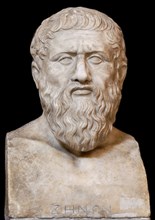 Plato (Roman copy based on Greek original), Last quarter of the 4th century.. Creator: Römische Antike Kunst, Klassische Skulptur  .