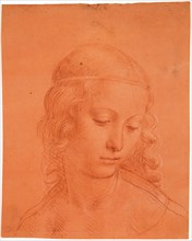 Head of a girl, c.1510. Creator: Leonardo da Vinci (1452-1519).