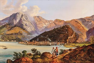View of the city of Kotor, 19th century. Creator: Unknown artist.
