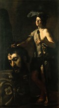 David with the head of Goliath, 1612. Creator: Caracciolo, Giovanni Battista (1578-1635).