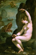 Perseus frees Andromeda, c.1612. Creator: Manetti, Rutilio (1571-1639).