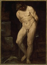 Samson in chains, c.1594. Creator: Carracci, Annibale (1560-1609).