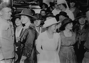 Enlisting "Marinettes", between c1915 and c1920. Creator: Bain News Service.