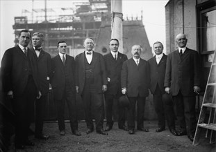 Outlaw League executives: left to right, Marshall Henderson, co-owner Pittsburgh..., 1912. Creator: Bain News Service.