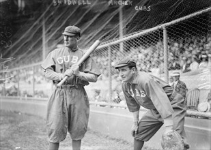 Al Bridwell & Jimmy Archer, Chicago NL (baseball), 1913. Creator: Bain News Service.
