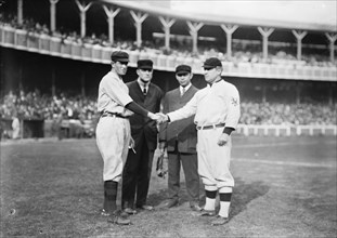 Hal Chase, New York, AL and John McGraw, New York, NL (baseball), 1910. Creators: Bain News Service, Hal Chase.