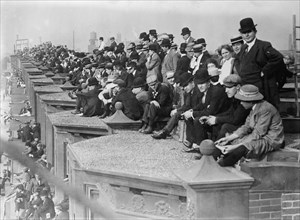 Watching Shibe Park, 1910. Creator: Bain News Service.