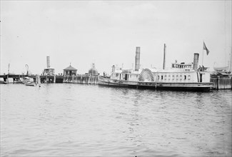 Plague Ship, which carries suspects to Hoffman Island, between c1910 and c1915. Creator: Bain News Service.