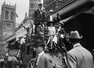California delegates on stagecoach at the 1912 Republican National Convention held at the...1912. Creator: Bain News Service.